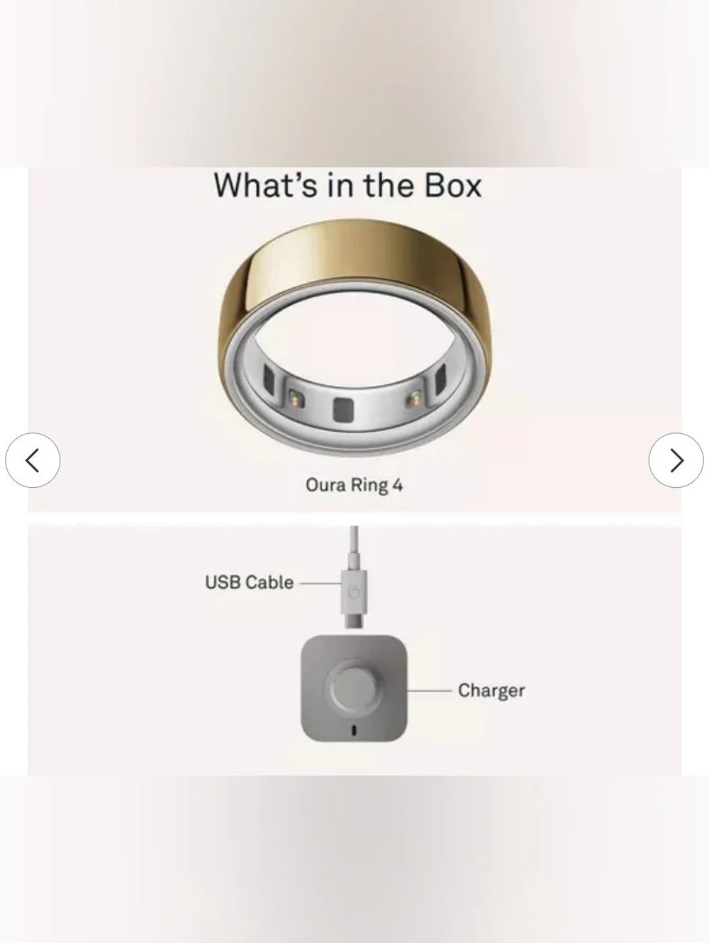 Oura SEALED! NIB! The Oura Ring 4 in Gold. Sz 8. R2S!